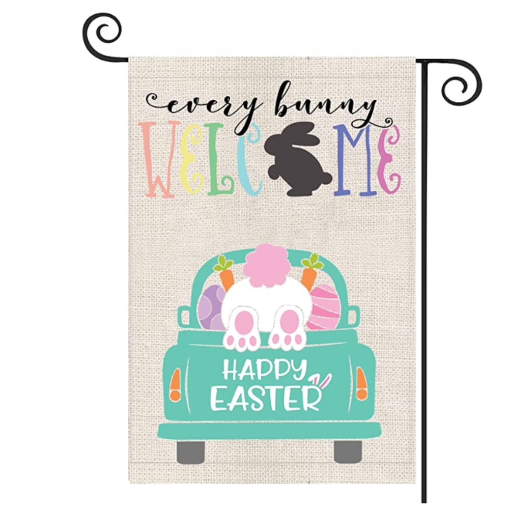 Happy Easter Garden Flag, 12.5"x18" Double Sided NWT